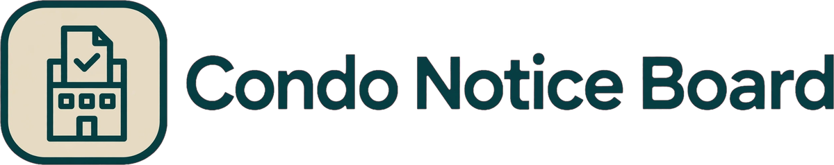 Condo Notice Board